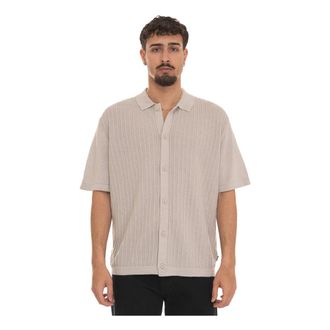 HUGO BOSS Amicino Polo - Heren - Korte mouwen Overhemden - Grijs - 2XL - Katoen - Overhemden