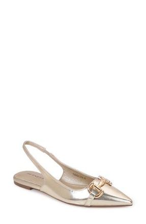 Berness Bit Slingback Flat in Gold at Nordstrom Rack, Size 8.5