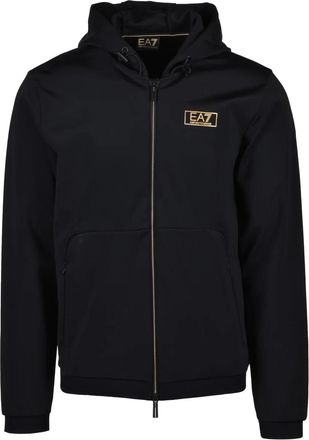 Emporio Armani Zip Hoodie Sweatshirt - Black
