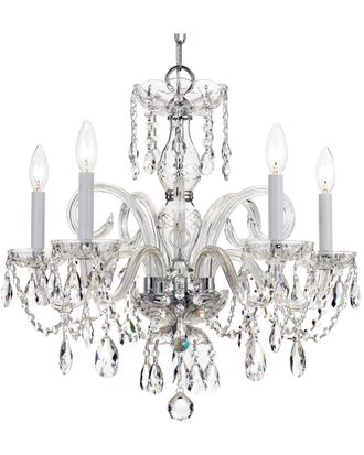 Crystorama Traditional Crystal 5-Light Swarovski Spectra Crystal Chandelier