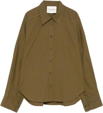 Closed Overhemd met lange mouwen en knoopsluiting - Dames - Overhemden - Groen - S - Overhemden
