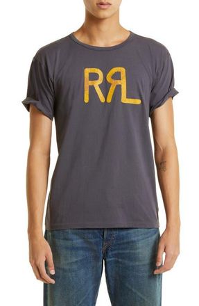 Ralph Lauren RRL Logo Graphic Tee in Navy at Nordstrom, Size Xx-Large