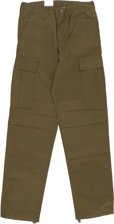 Carhartt Work in Progress Cargo Pant Regular Fit Highland Rinsed - Heren - Straight fit broeken - Groen - W31 L32 - Katoen - Broeken
