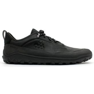 Vivobarefoot Tracker Leather Low Leather Mens Low Top Trainers - UK 8 - US 9 Men - EU 42 - Obsidian - Size:UK 8