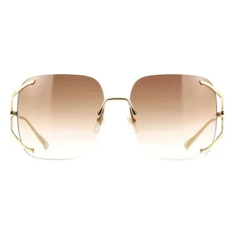 Gucci GG0646S Square Rimless Sunglasses - Gold