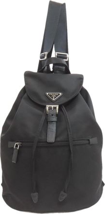 Prada Black Nylon Backpack (Pre-Owned)