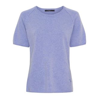 BTF-CPH Btfcph - Cashmere & Merino T-Shirt - Dames - Truien - Blauw - Maat: 2XL Kasjmier