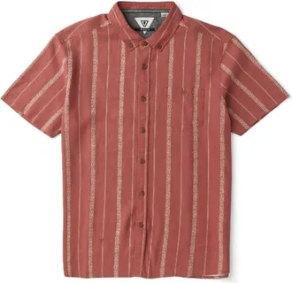 Vissla Mens Lost Coast Woven Shirt Red XXL