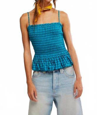 Free People Sundance Tank In Teal
