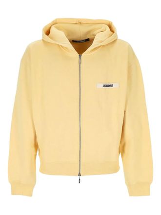 Jacquemus zip-up hoodie - men - Cotton - L - Yellow