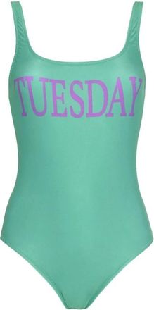 Alberta Ferretti One-piece - Dames - Bodies - Groen - XL - Polyester - Tops
