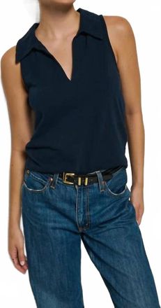 Nation Ltd Roberta Collared Tank In Night Sky