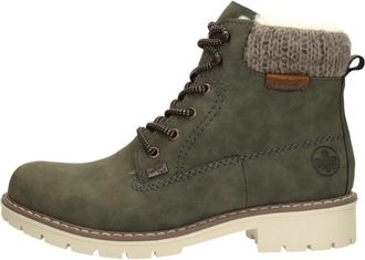 Rieker Lace-up Boots - Dames - Winterlaarzen - Groen - 36 EU - Schoenen