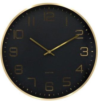 Karlsson Karlsson Elegance Glow Reloj De Pared Negro Dise&ntilde;o Minimalista