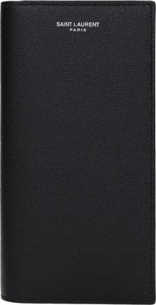 Saint Laurent Portafogli Uomo Saint Laurent Con Pelle Nera