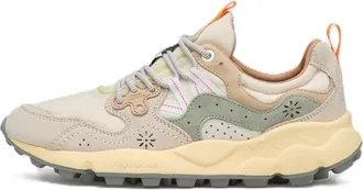 Flower Mountain Layered Design Sneakers with Textured Sole