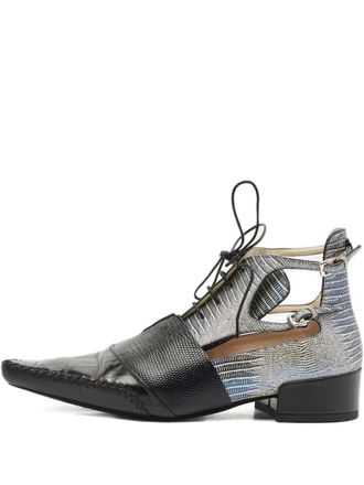 Dior Nomade veterlaarzen met uitgesneden details - Zwart