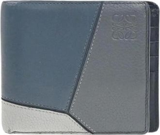 Loewe Pre-owned Wallets, male, Multicolor, Size: ONE SIZE Pre-owned Puzzle stitches bifold wallet