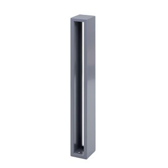Hhg Hhg - Aparcabicicletas 307, Soporte Inclinado Para Bicicletas, Acero Galvanizado Con Recubrimiento En Polvo Para Exteriores 87x10x13cm, Gris