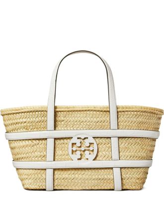 Tory Burch Womens Ella Straw Basket Bag