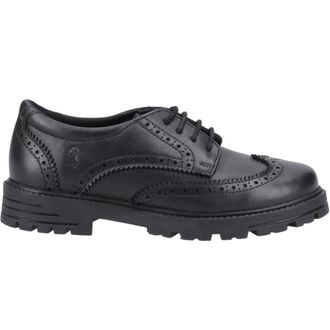 Hush Puppies Meisjes Maxine Leren Schoolschoenen (Zwart)