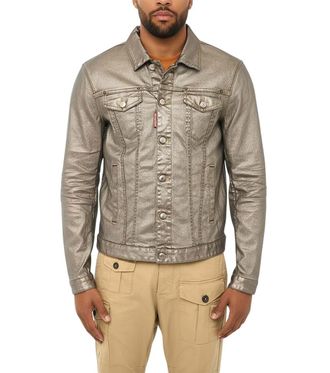 Dsquared2 Silver Shirt Collar Jacket