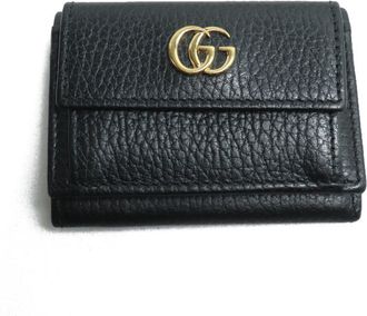 Gucci Black Leather Wallet (Tri-Fold) (Pre-Owned)