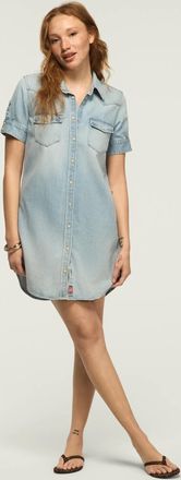 Lucky Brand Womens Denim Shirt Dress