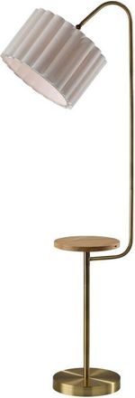 Adesso Caldwell Shelf Floor Lamp in Antique Brass at Nordstrom
