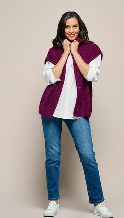 Mart Visser Isra Vest Dark Berry