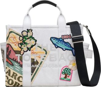 Marc Jacobs The Medium Camp Patchwork Denim Tote Bag - female - Marc Jacobs - Shopping Bags - White - ONE SIZE - Bags