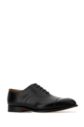 Churchs Mens Black Leather Consul Lace-Up Shoes Scarpe Stringate