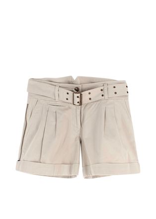 Burberry Brit Beige Belted Shorts Size XS