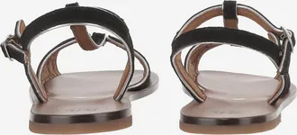 P&egrave;P&egrave; Girls Leather Cage Sandals Black