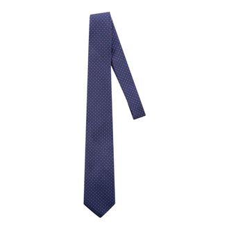 Corneliani Necktie - Heren - Accessoires - Blauw - Maat: ONE Size Zijde