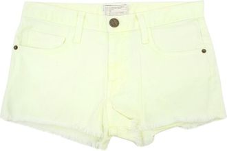 Current Elliott Neon Yellow Washed Jean Shorts Size 24/61