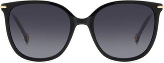 Carolina Herrera HER 0229/S P9X/9O Womens Sunglasses Black Size 55