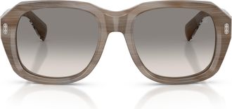 Brunello Cucinelli Grey 0bc4027s Translucent Marbled Oversized Square Sunglasses