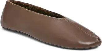 The Row Stella Ballerina Flat in Medium Brown at Nordstrom, Size 36.5
