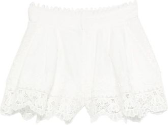 Sea New York Lace-trimmed Pleated Shorts