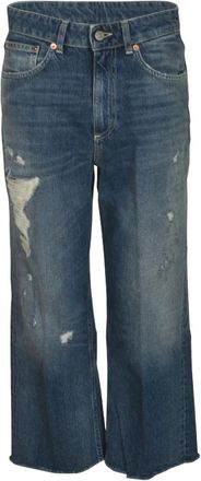 Dondup Wide Jeans - Dames - Loose Fit Jeans - Blauw - W25 - Jeans