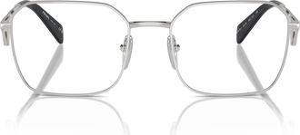 Prada 0pr A51v Geometric Oversized Square Frame Prada Eyeglasses