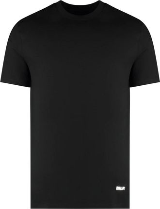 Jil Sander Katoenen T-shirt met ronde hals - Heren - T-shirts - Zwart - M - Katoen - Tops
