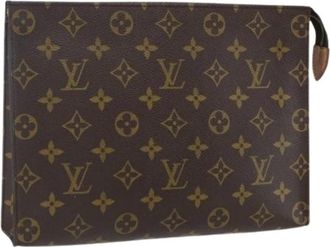 Louis Vuitton Pre-owned Clutches, female, Brown, Size: ONE SIZE Pre-owned Vintage Monogram Pouch
