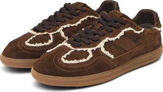 Alohas Tb.490 Crochet Trim Sneaker in Crochet Chocolate at Nordstrom, Size 10-10.5Us