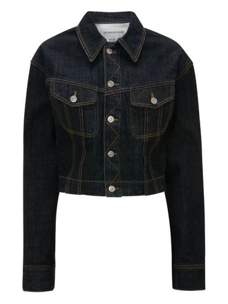 Victoria Beckham button-fastening denim jacket - Blue