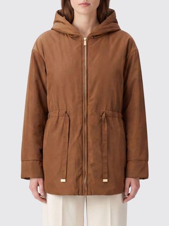 Max Mara Parka corto in tessuto tecnico con cappuccio e coulisse