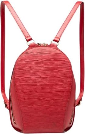 Louis Vuitton Pre-owned Mabillon Backpack - Dames - Vintage Rugzakken - Rood - ONE Size - Leer - Vintage