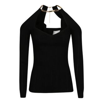 Elisabetta Franchi Mujer, Camisetas, Negro, Talla: L