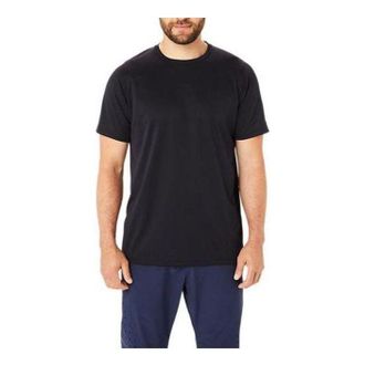 Asics ACTIBREEZE Panel Jacquard Short Sleeved Top Asia Sizing Performance Black 2031E507-001